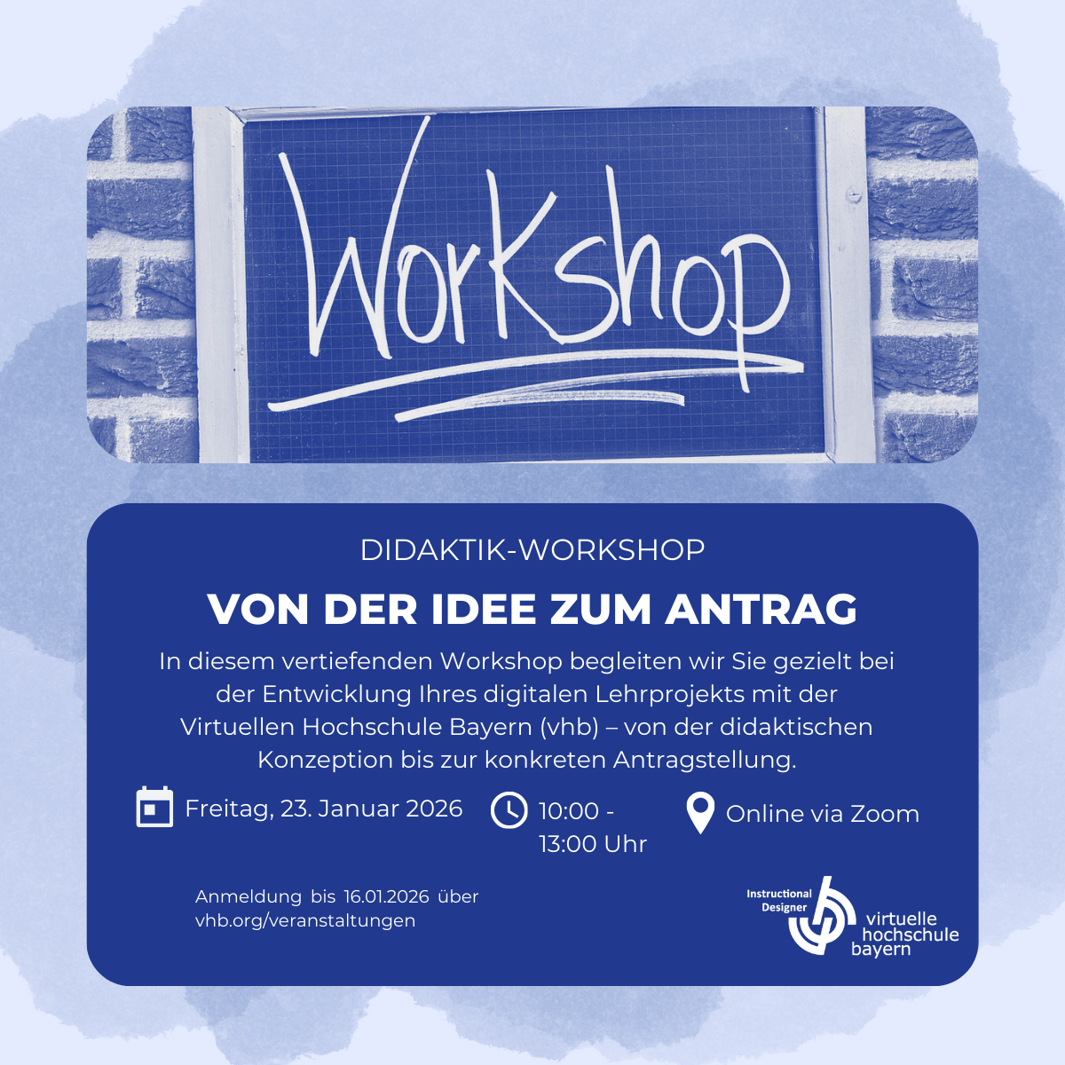 Von der Idee zum Antrag – Didaktik-Workshop zur Antragstellung bei der vhb